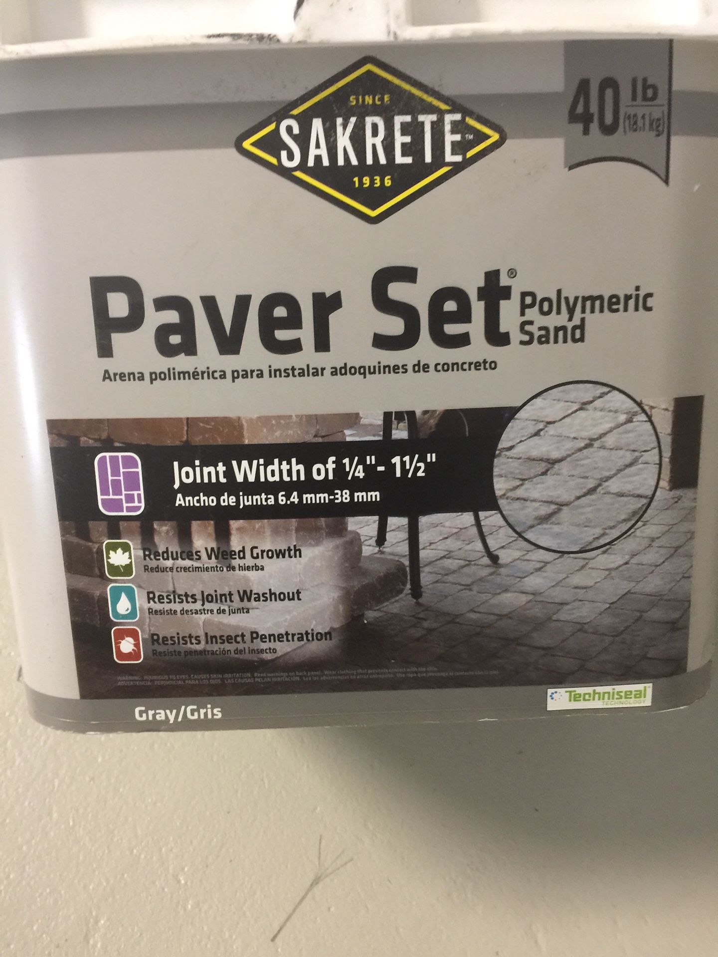 Sakrete grey paver set