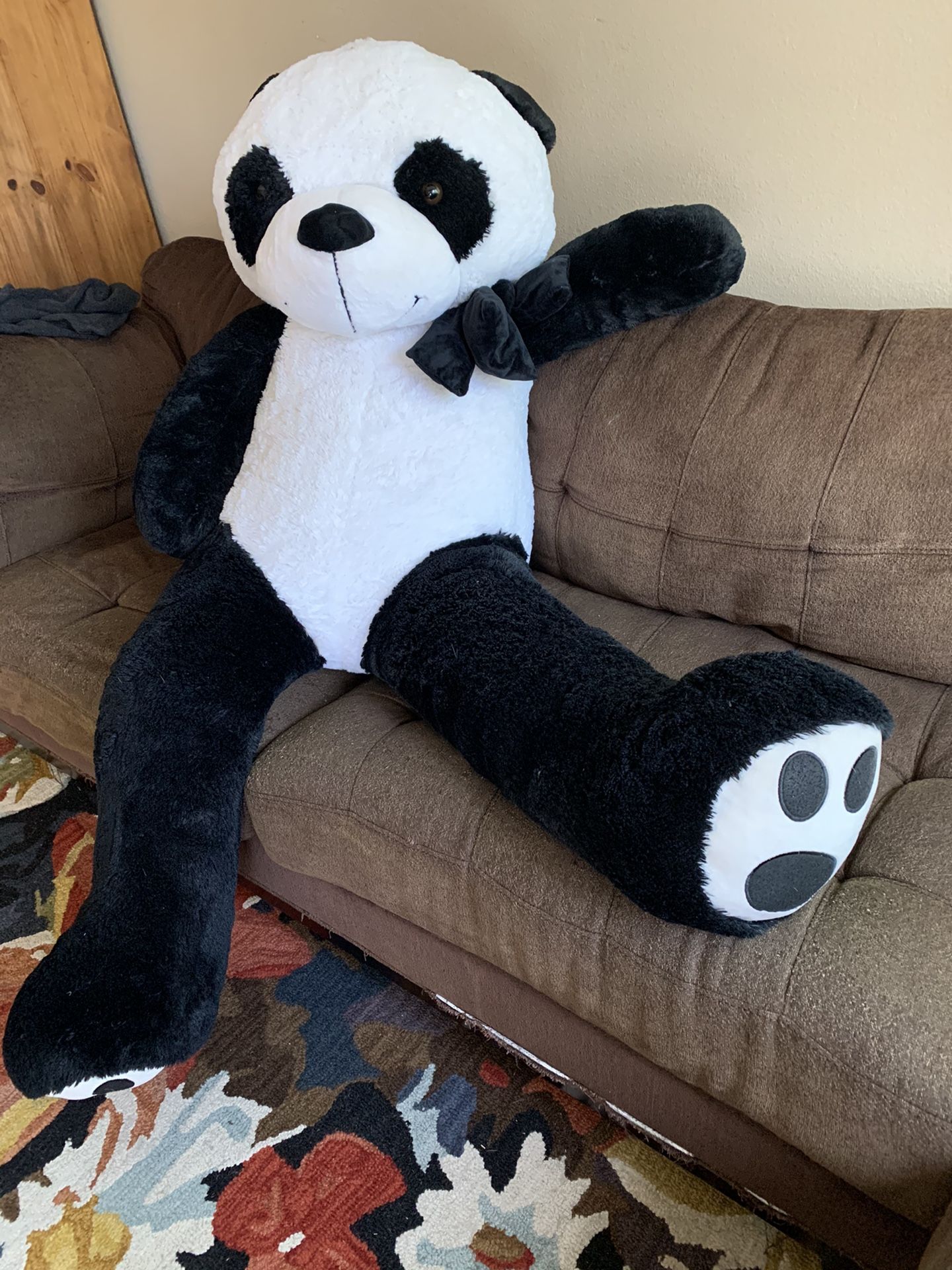 Giant teddy bear, valentines gift, like new, panda, stuffed animals