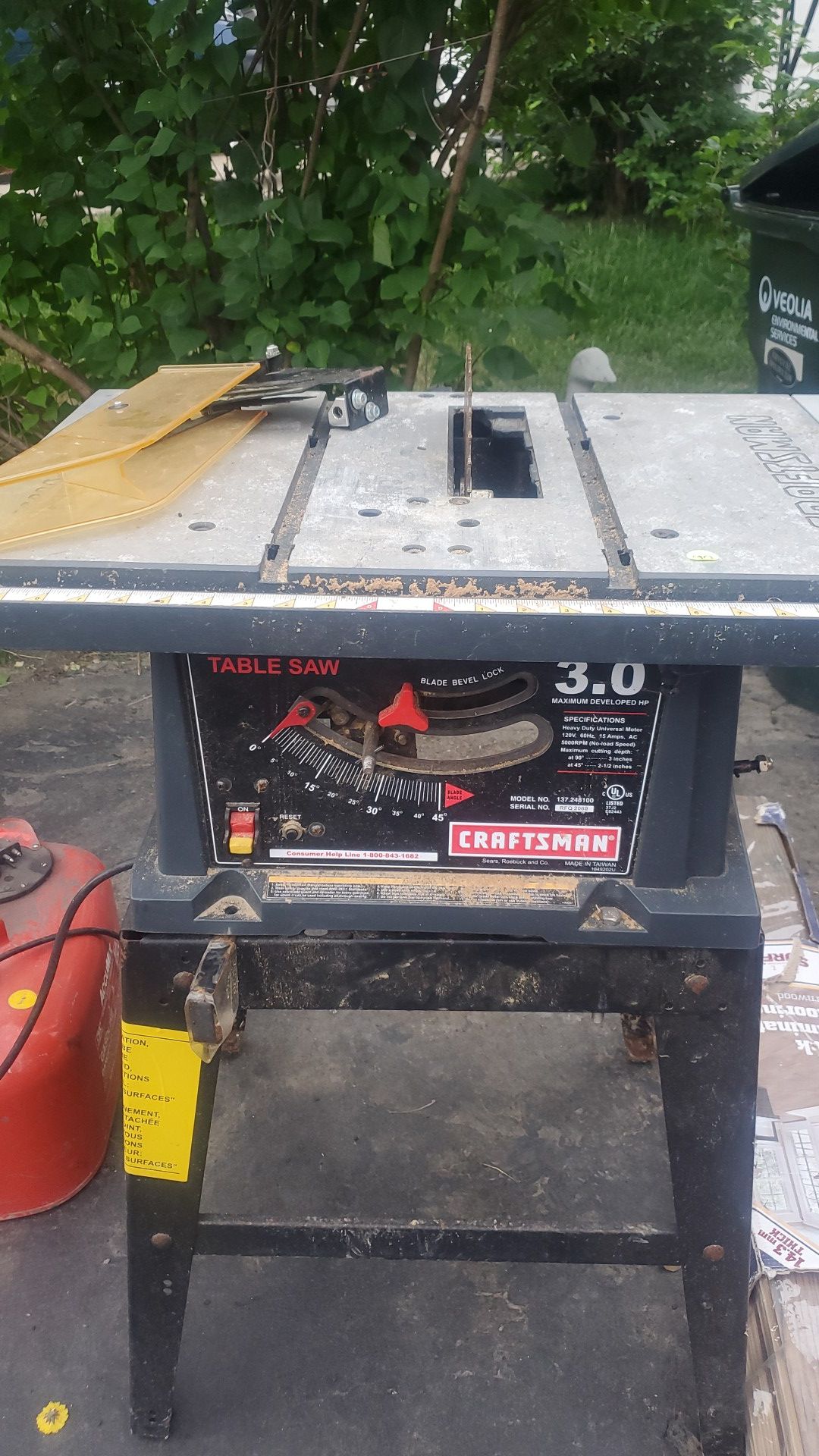 Craftsman Table Saw 10-in