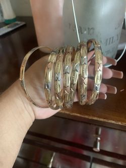 Oro Laminado 7 Pulseras