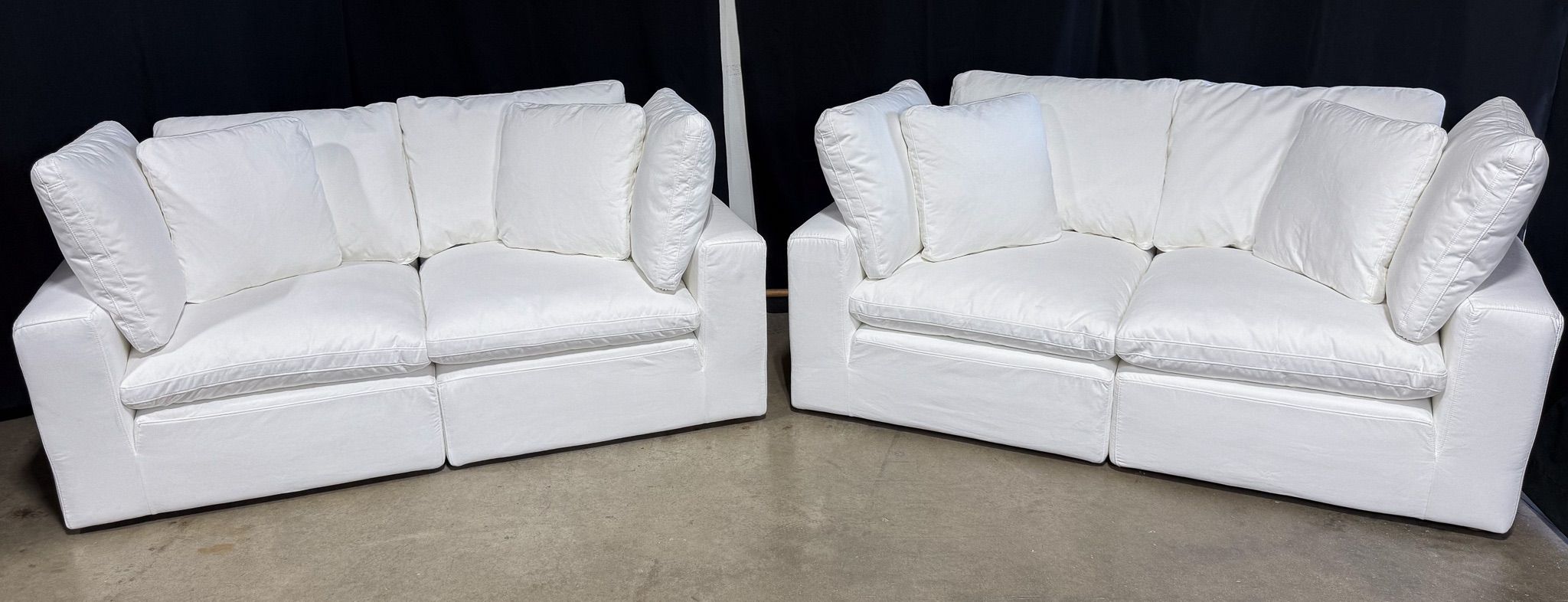 Sundays Movie Night 2-Piece Modular Sofa Loveseat (Set of 2, Standard, Brie Color)