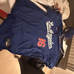 Men's Los Angeles Dodgers will smith Nike Royal Alternate Stadium Jersey size XL