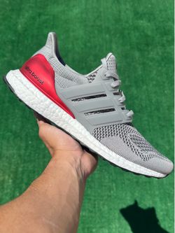 ADIDAS ULTRABOOST 1.0 “GREY / SCARLET RED” (Size 10.5, Men’s)