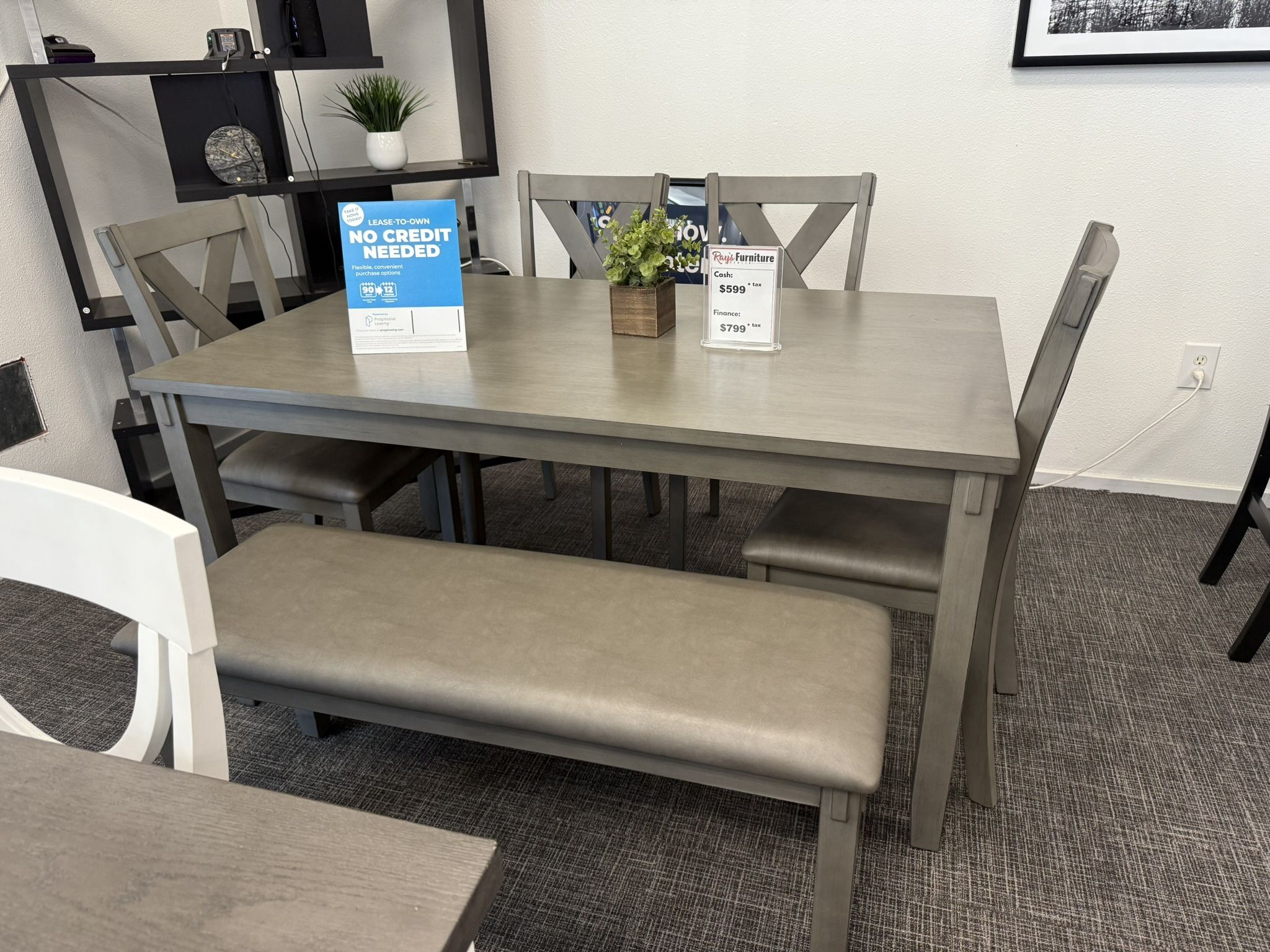 🔥 6 PC Dining Table Set w/ Bench – Just $599!