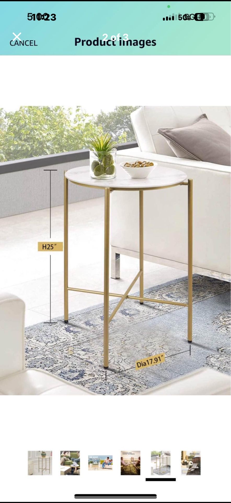 Round End Table