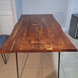 Live Edge Wooden Table 