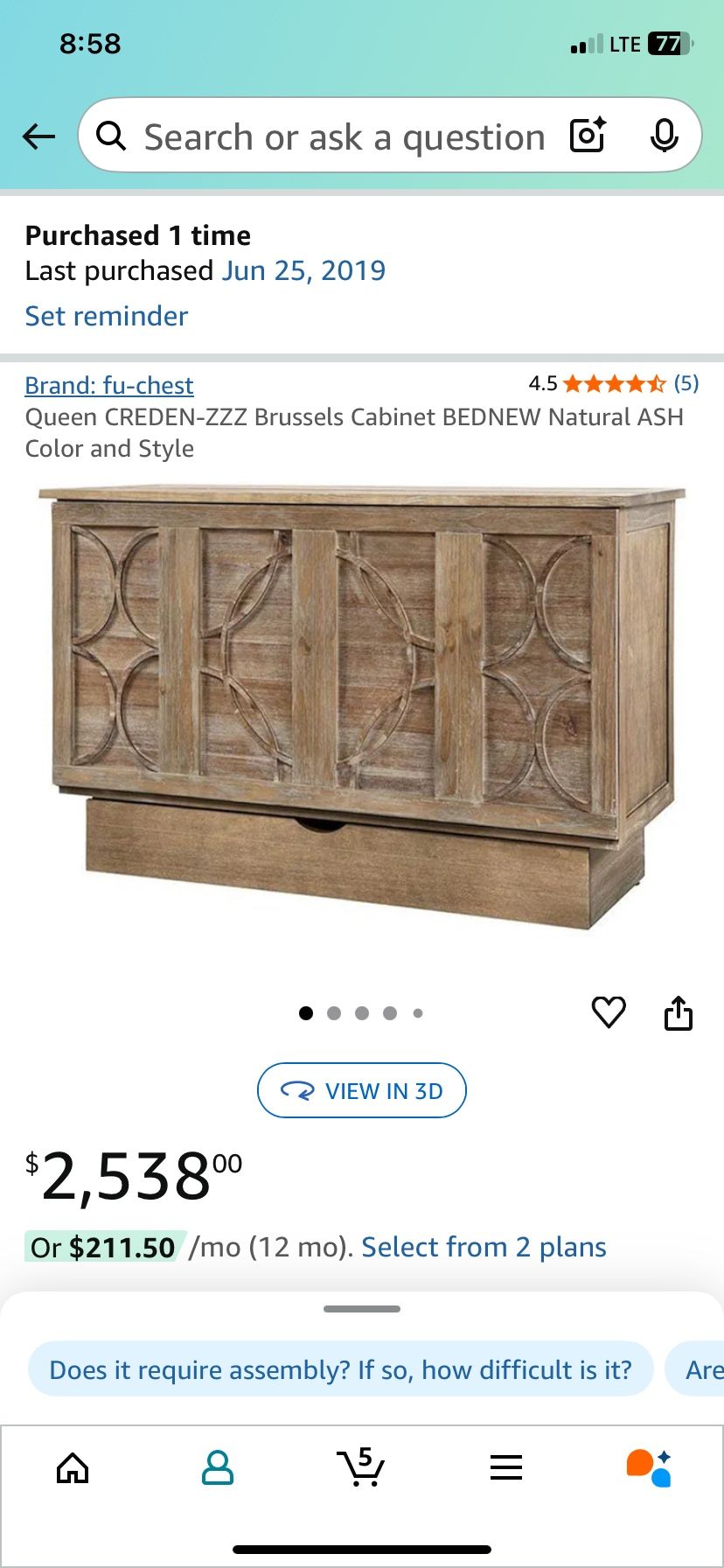 Cabinet /murphy Bed