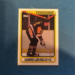 MARIO LEMIEUX Pittsburgh PENGUINS 1990-91 TOPPS HOCKEY CARD #175 Great Value ! Additional Discounts Apply 