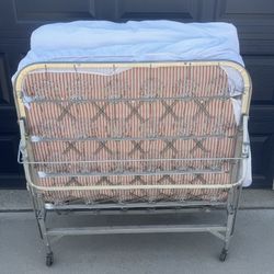 Foldable Twin Bed frame & Mattress.