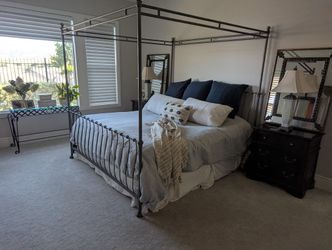 Canopy Sleigh Bed Frame