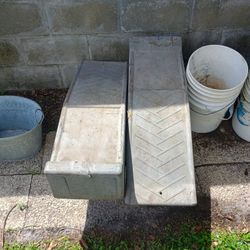 Car Ramps For Quick Easy Oil Change Also Have Oil Pan Very Sturdy No Bends Great Condition