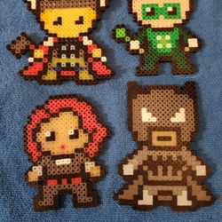 Mini Super Hero's Perler Beads