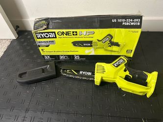 RYOBI ONE+ HP 18V Brushless 8 in. Battery Compact Pruning Mini Chainsaw (Tool Only)