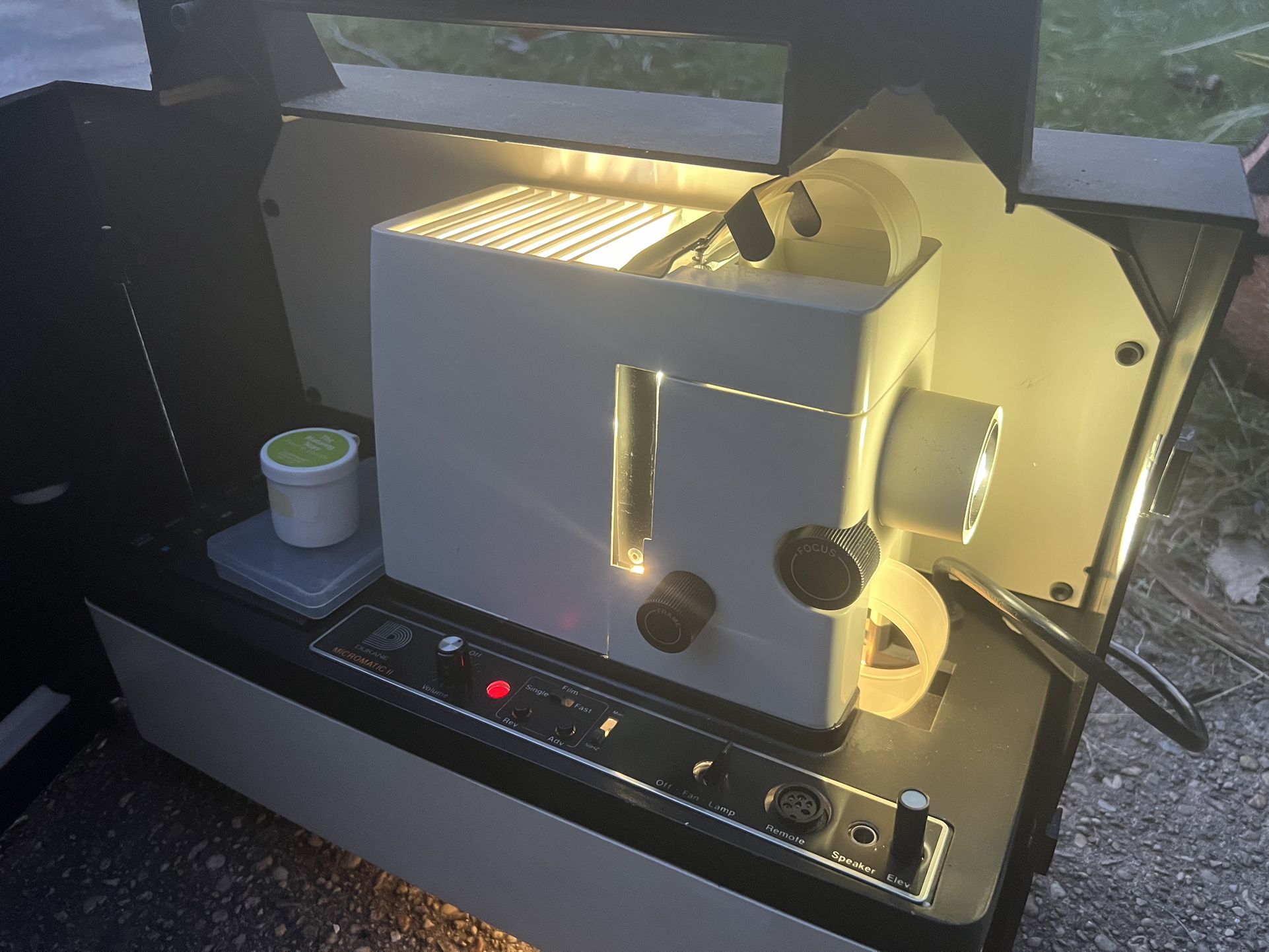 Dukane Micromatic II Filmstrip Projector Relive Vintage High School Films WORKS