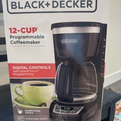 New - Black And decker 12 Cup Coffee Maker 