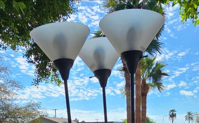 Tall Floor Torchiere Lamps Set of 3