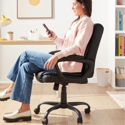 Office Chair with Armrest, Height Adjustable, Easy to Assemble