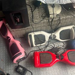 3 hoverboards (all 75, 25 a piece)
