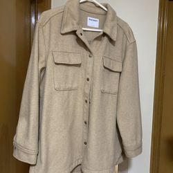 Old Navy Women Coat (Khaki)