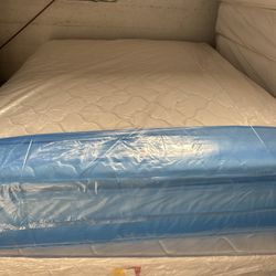 New Thick Queen  Pillow Top Bed (Mattress & Box Spring)   - Delivery Available 