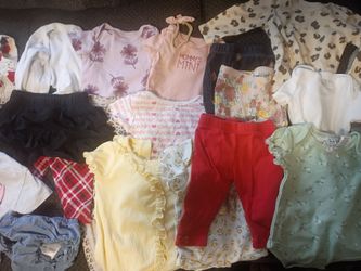 Big bundle of girls 0 to 3 months clothes and headbands