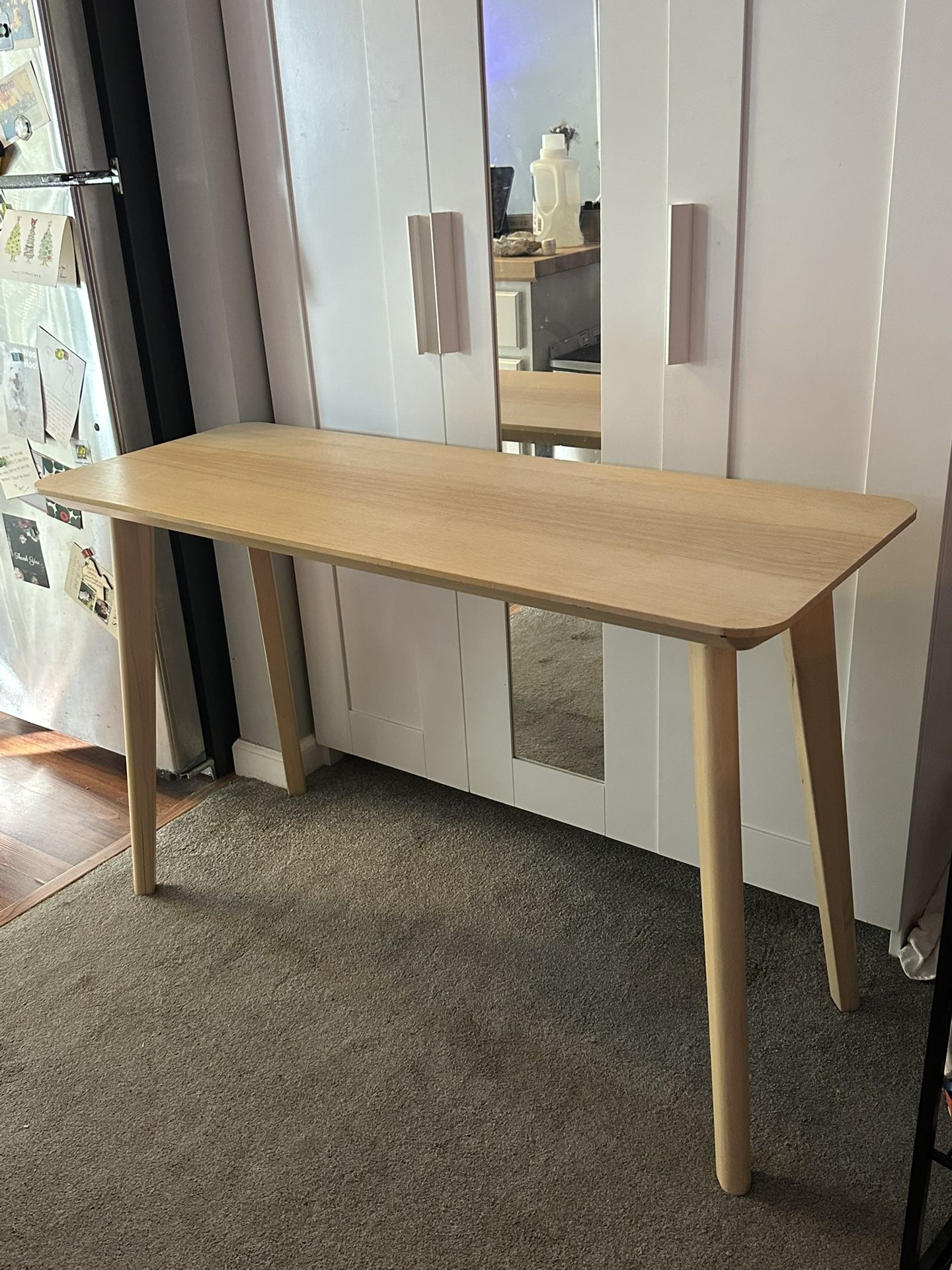 LISABO table, ash veneer, 551/8x303/4" - IKEA