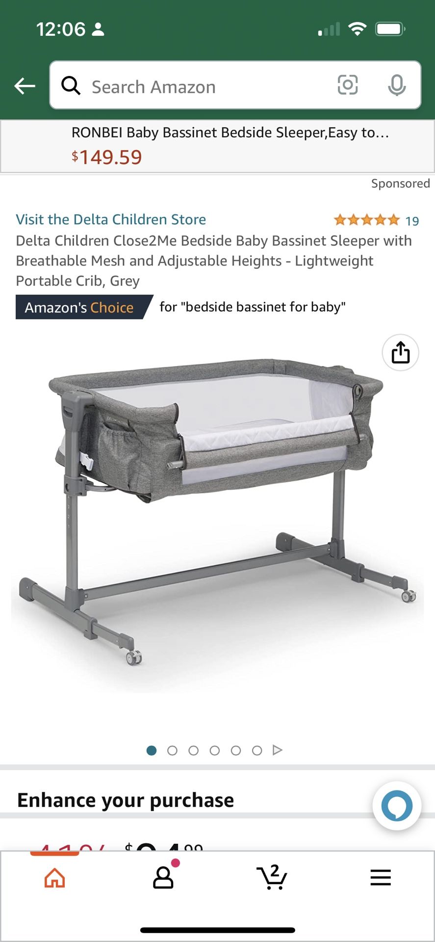 Bedside Sleeper Crib