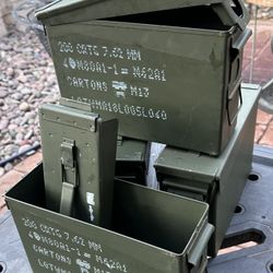   30 CAL AMMO CAN  -TOOL BOX - STORAGE BOX - AMMUNITION STORAGE CAN- ETC