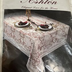 New 60” X 104” Oblong Lace Tablecloth