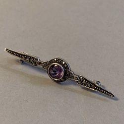 Early 20 Century Sterling Silver Antique Brooch Pin 
