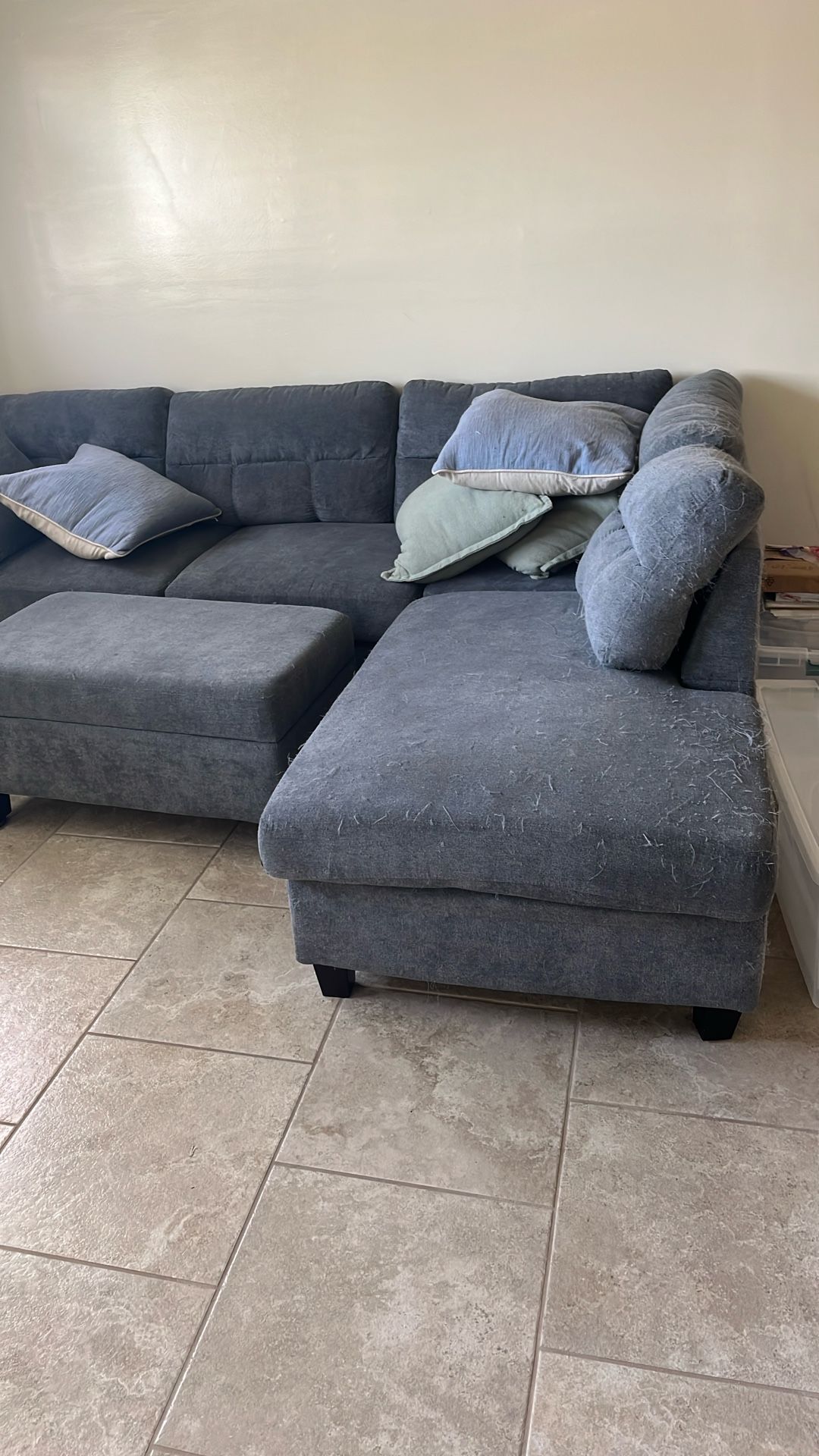 Sectional With Storage Ottoman