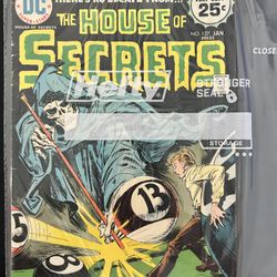 House of Secrets #127 (DC 1975) Horror Anthology Comic – Dominguez Cover