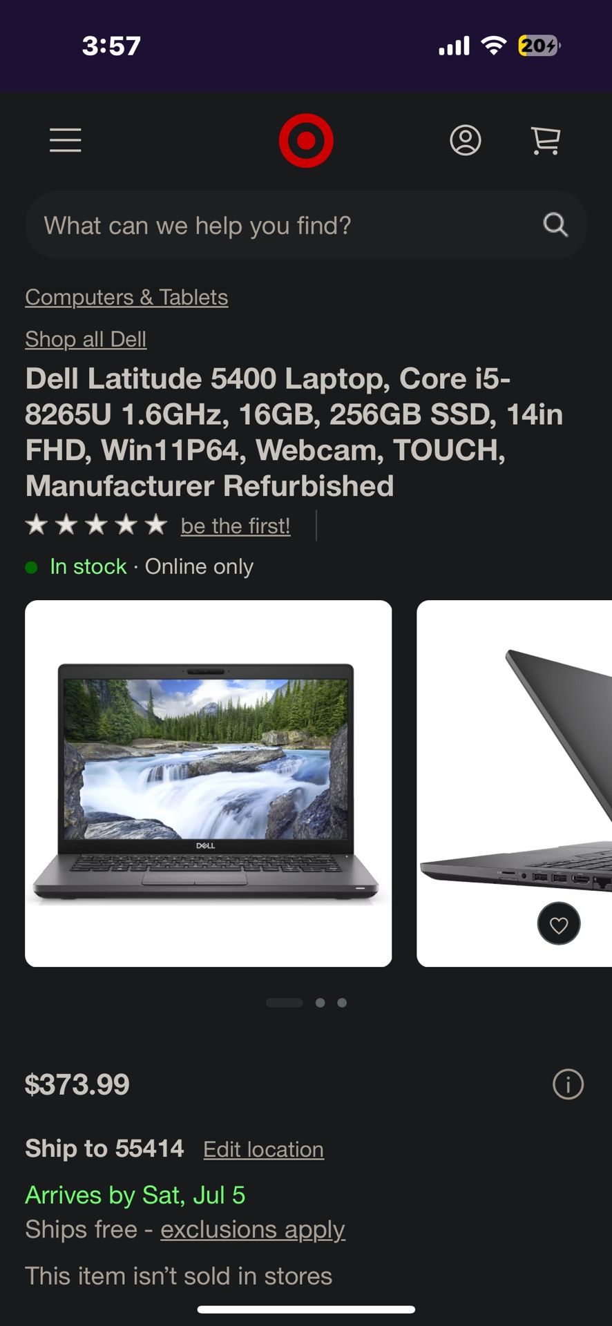 Dell Chromebook 5400 , Dark Grey 14” 64-bit