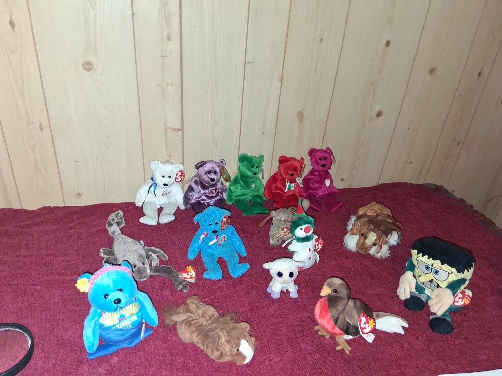 Beanie Babies I Have 14 Different Characters Of The Beanie Babies