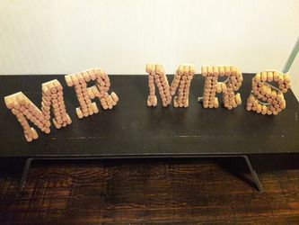 Wedding Wine Cork Letters