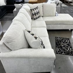 White 2 Piece Sectional 
