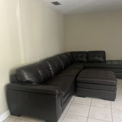 Leather Couch 