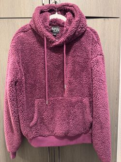 BoohooMAN Teddy Fleece Hoodie - Men’s Small