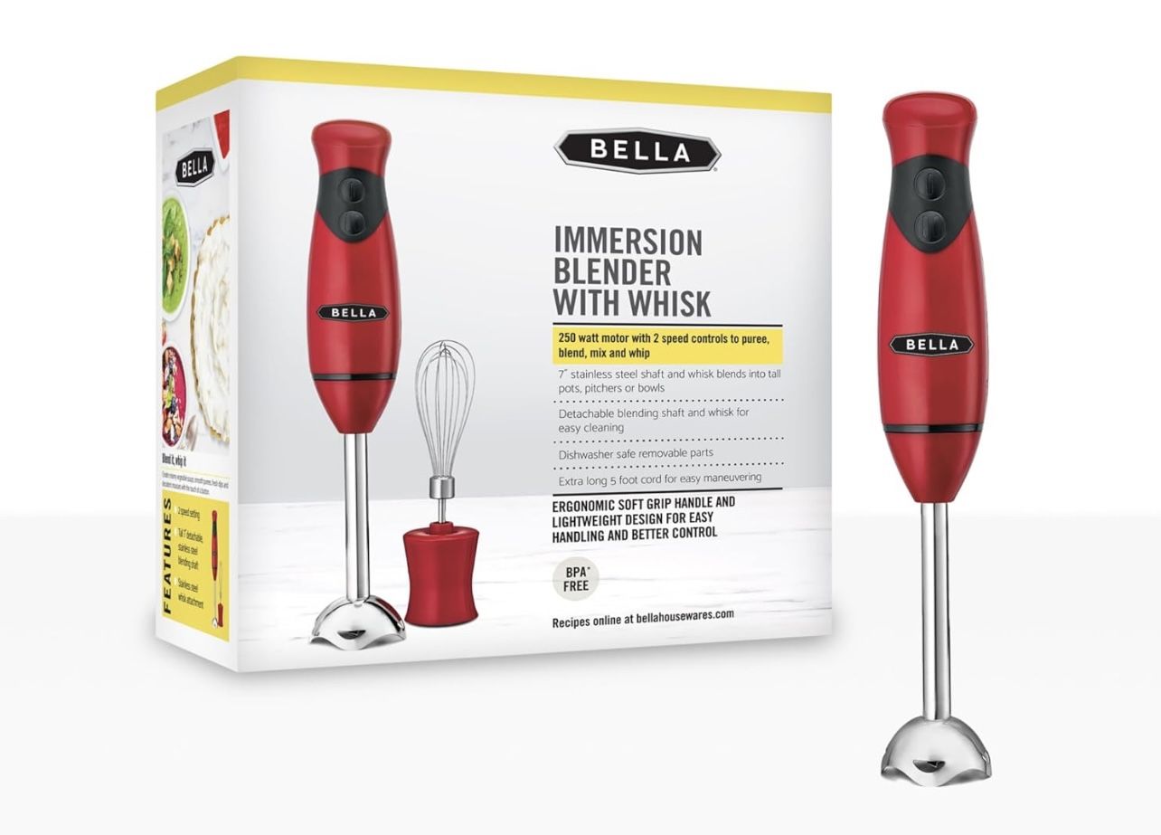 NEW immersion blender with whisk attachment