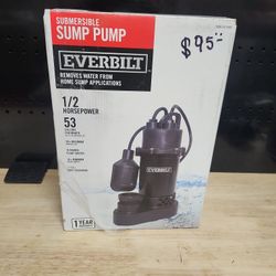 Everbilt
1/2 HP Aluminum Submersible Sump Pump Tether Switch
