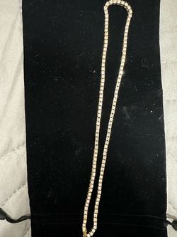 24” 14k gold tennis bracelet