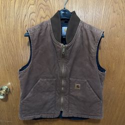 Carhartt Vest Brown Mens Large 