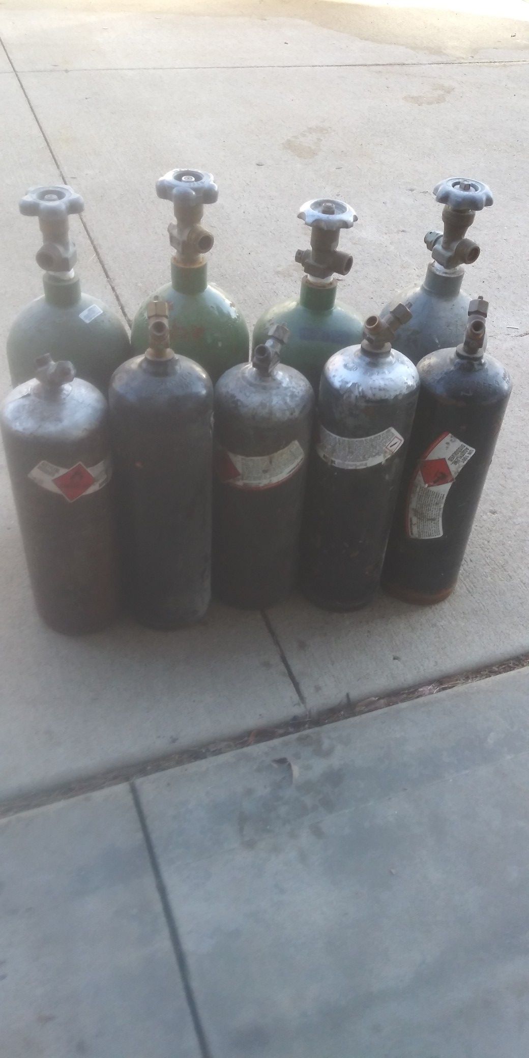 Oxygen and acetylene tanks good used ones