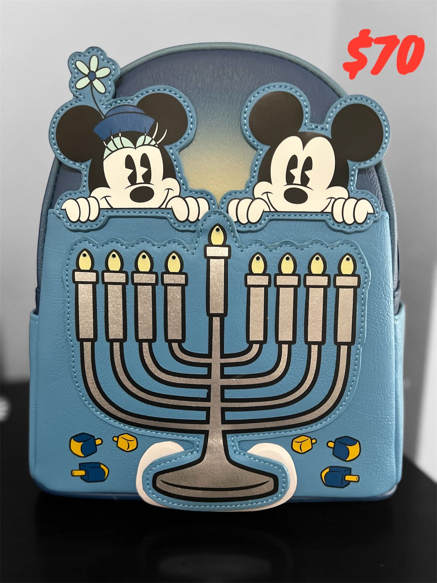 Loungefly Mickey Minie Hanukkah Mini Backpack