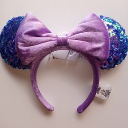 Disney Park's Minnie Mouse Purple Amethyst Ears
