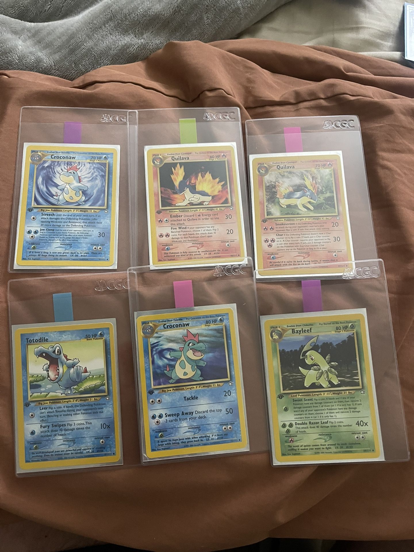 Pokemon Neo Genesis First Edition Cards