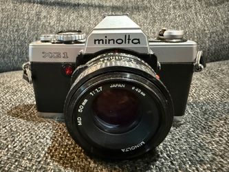 ✅ Vintage MINOLTA XG 1 SLR Camera w/ MD 50mm 1.7 Lens JAPAN