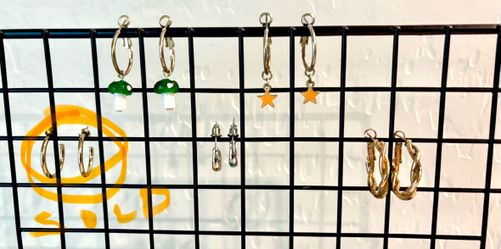 4 Pairs of Hoop Earrings