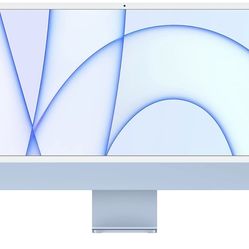Apple 2021 iMac with Apple M1 Chip with 8-core CPU 24-inch, 8GB RAM, 256GB SSD Storage Blue