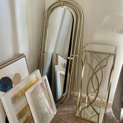 Mirrors And Side Table